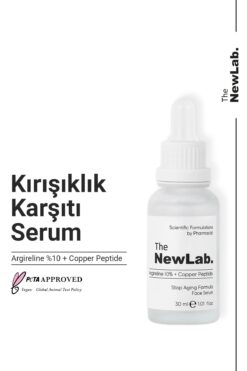 The NewLab Yaşlanma, Kaz Ayakları & Kırışıklık Karşıtı Peptit Yüz Serumu 30 ml (10% ARGİRELİNE PEPTİDE)
