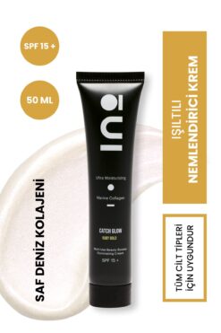 INO Cosmetic Catch Glow Spf 15 Işıltılı Nemlendirici Krem - Ruby Gold - Saf Kolajen - 50ml
