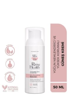 Rimu Health Products Tüm Cilt Tiplerine Uygun Yoğun Nemlendiricili Günlük Güneş Kremi 50 ml