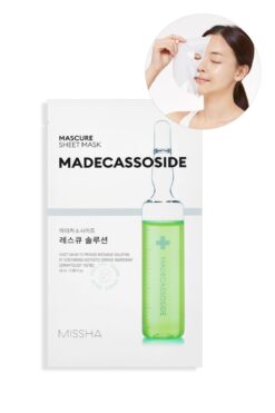 Missha Hassas Ve Kuru Ciltler İçin Madecassoside İçerikli Yaprak Maske Mascure Rescue Solution Sheet Mask