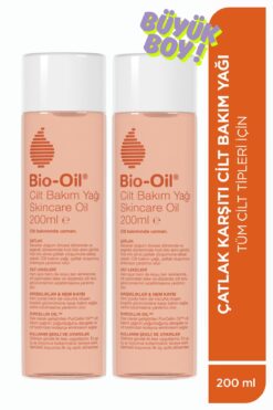 Bio-Oil Çatlak Karşıtı & Leke Karşıtı Nemlendirici Cilt Bakım Yağı 200 ml - 2 Adet