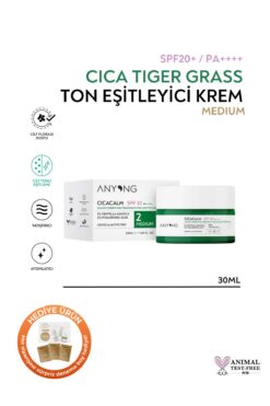 Anyong Cica Tiger Grass Ton Eşitleyici Ve Kızarıklık Karşıtı Krem Medium 20 Spf 30 ml Orta Cilt Tonları