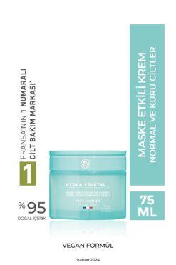 Yves Rocher Normal ve Kuru Cilt,Hyaluronik Asit Maske Etkili Krem-Hydra Vegetal Bitkisel Nemlendirici Bakım-75ml