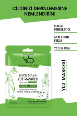 Rise & Shine Kağıt Yüz Maskesi