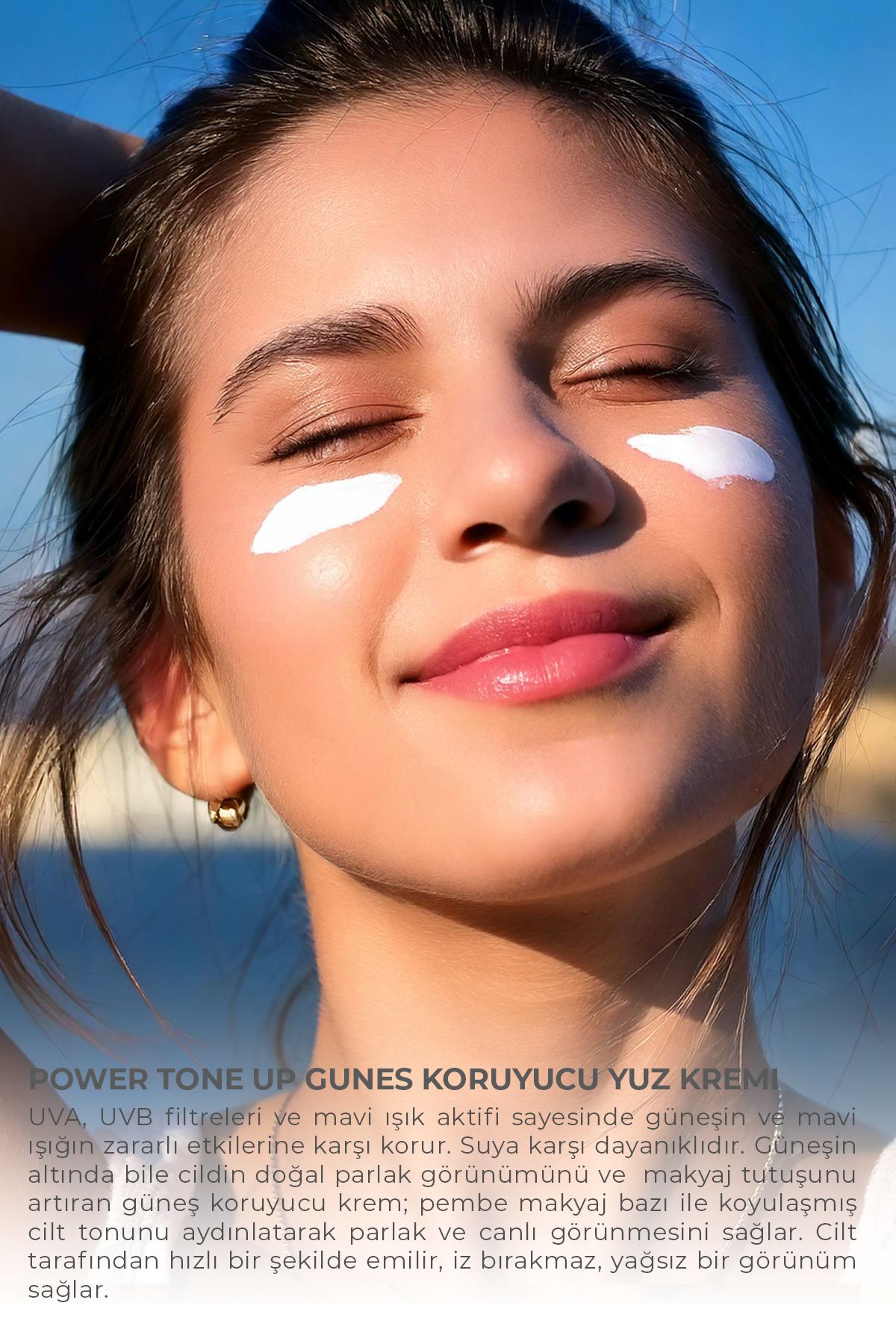 Dermokil Power Tone-Up Güneş Koruyucu Yüz Kremi 50+Spf - Görsel 2