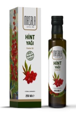 Masala Soğuk Pres Hint Yağı 250 ml – Saf ve Katkısız, Hekzan İçermez(Castor Oil)