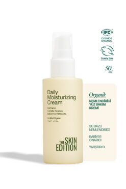 The Skin Edition Organik Sertifikalı Su Bazlı Nemlendirici, Onarıcı, Yatıştırıcı Yüz Bakım Kremi 50 ml