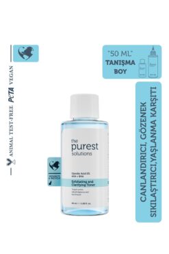 The Purest Solutions Tanışma Boy Canlandırıcı Ve Gözenek Sıkılaştırıcı Glikolik Asit Mavi Tonik 50 ml