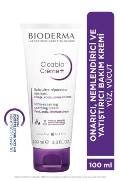 Bioderma Cicabio Cream+ Onarıcı Yatıştırıcı Nemlendirici Bakım Kremi Bebek Çocuk Yetişkin Yüz Vücut 100 ml