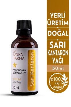 OnkaFarma Onka Farma Sarı Kantaron Yağı - 0,3-0,5 Düşük Asitli Sızma Zeytinyağı Maserasyonu - 50 ml