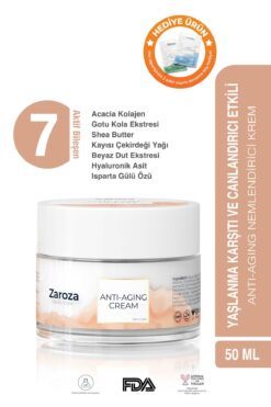 ZAROZA Yaşlanma Ve Kırışıklık Karşıtı Nemlendirici Kremi Anti-aging Cream 50 ml