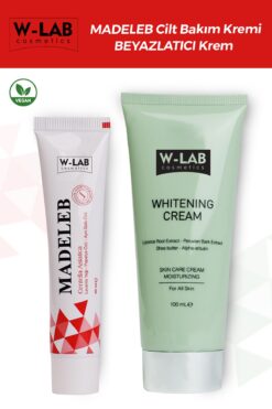 W-Lab Kozmetik Madeleb Cilt Yenileyici Krem 40 ml ve Beyazlatıcı Krem 100 ml Set