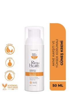 Rimu Health Products Yağlı Ve Karma Ciltler Için Siyah Nokta Ve Akne Karşıtı Güneş Kremi 50 ml