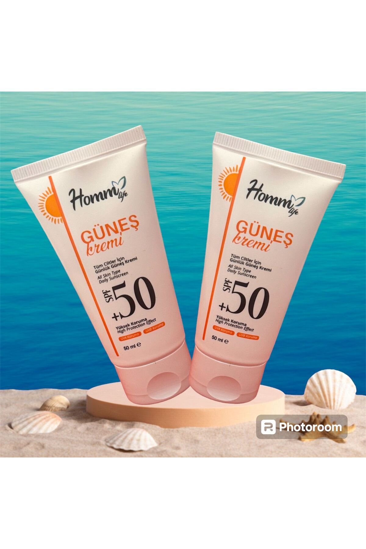 Homm Bitkisel HOMM LIFE GÜNEŞ KREMİ 50 SPF 50 ML 2 Adet