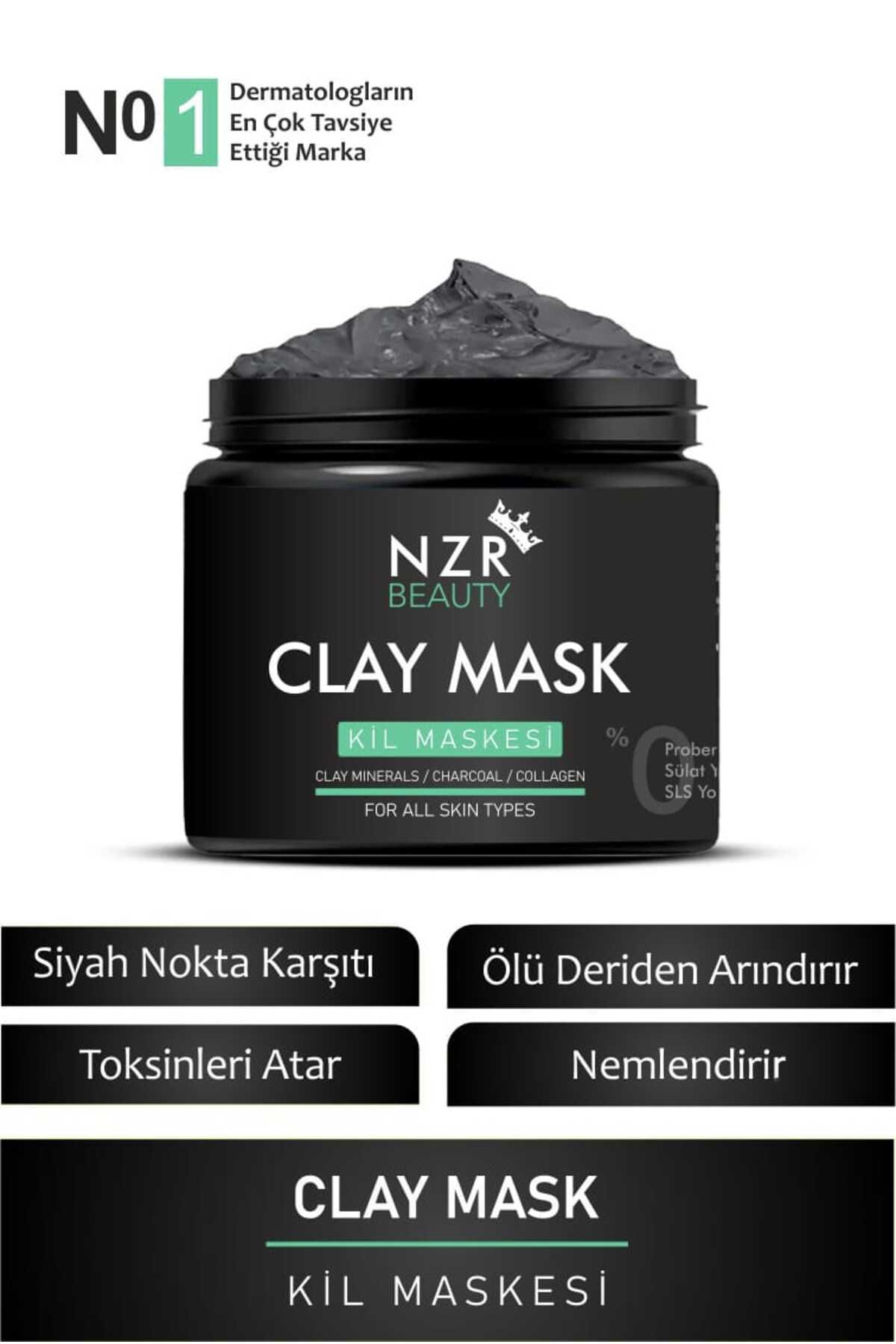 NZR BEAUTY Collagen Ölüdeniz Kil Maskesi Leke Ve Siyah Nokta Giderici 150 ml - Görsel 2