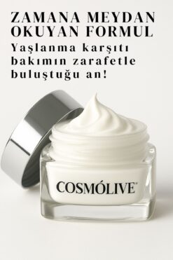 Cosmolive Yaşlanma Ve Kırışıklık Karşıtı Nemlendirici Yüz Göz Çevresi Altı Cilt Kremi Gece Yağlı Su Bazlı Kuru