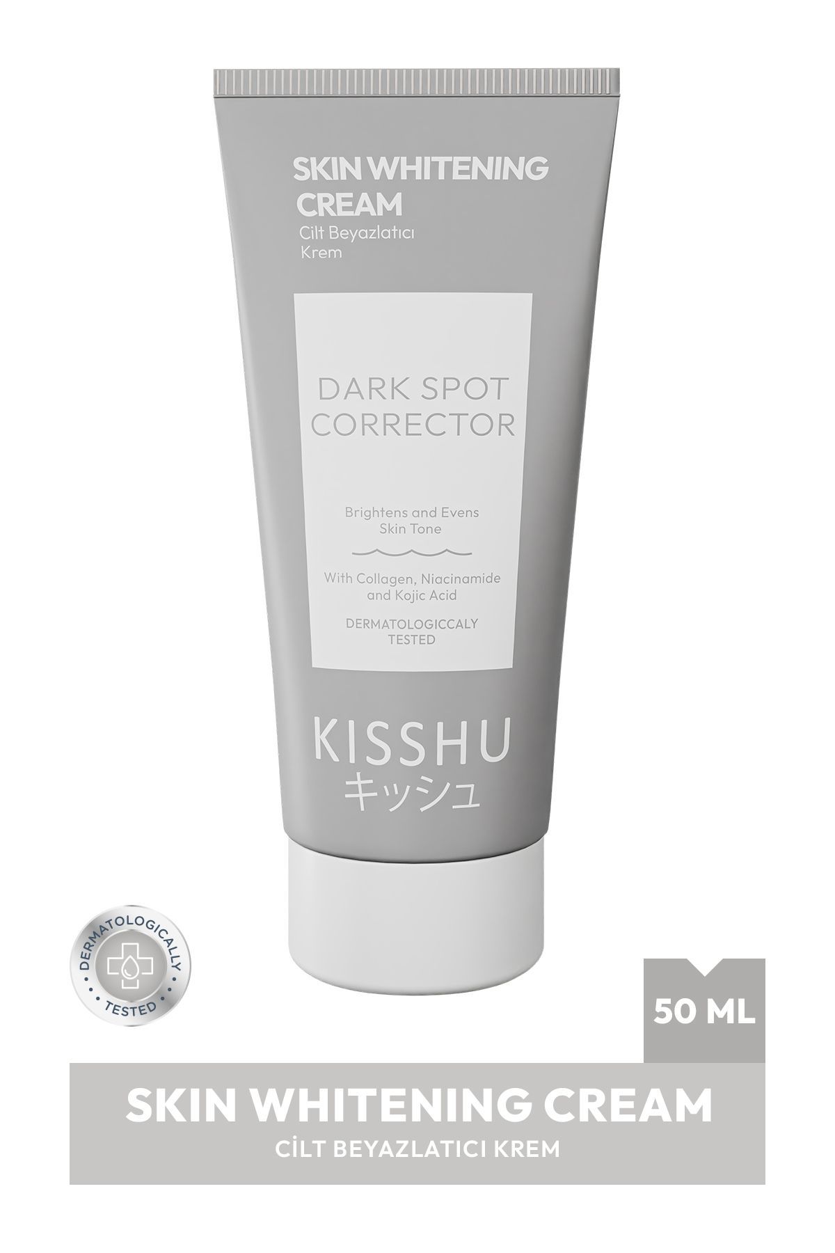 Kisshu Cilt Beyazlatıcı Aydınlatıcı Glutatyonlu Leke Karşıtı Krem Niacinamide & Kojik Asitli 50 ml
