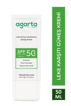 Agarta Leke Karşıtı Aydınlatıcı 50 Ml Spf+50 Yüz Güneş Kremi
