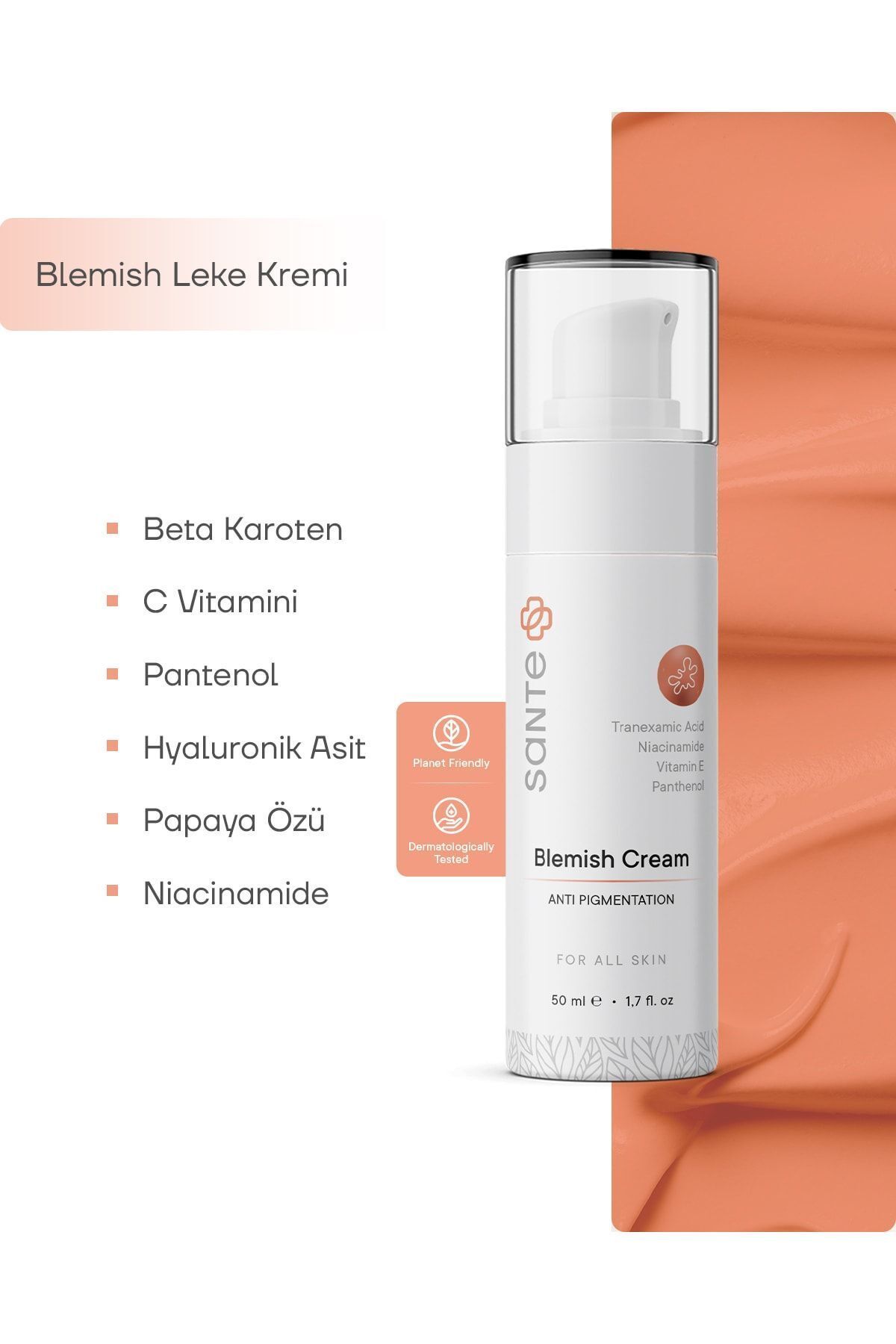 SantePlus Cilt Lekeleri Için Niacinamide Içeren 7 Aktifli Eşitleyici Ve Aydınlatıcı Leke Kremi 50 ml - Görsel 2