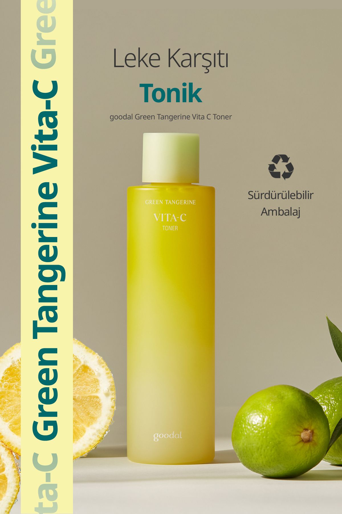 Goodal Green Tangerine Vita C Toner - Yeşil Mandalina Özlü Aydınlatıcı & Leke Karşıtı Tonik