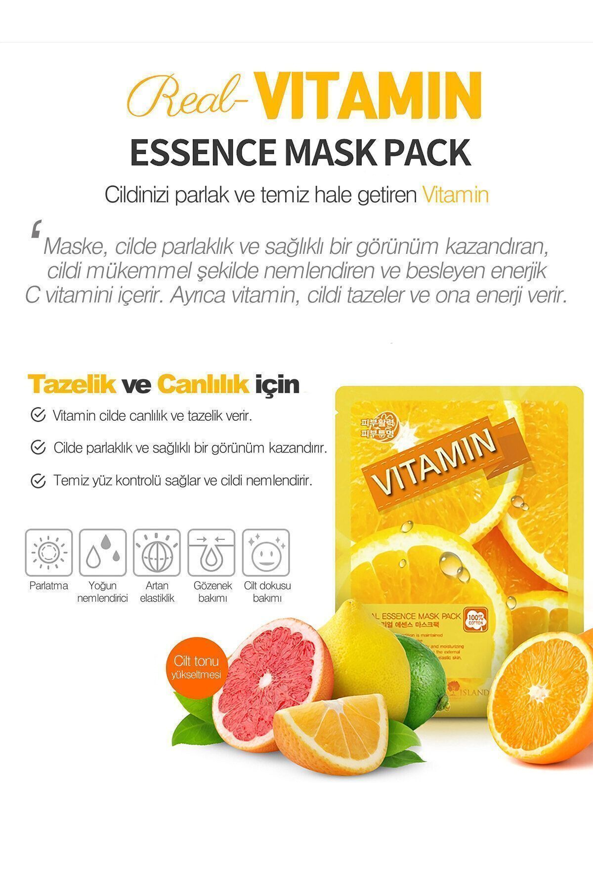 May Island 10'lu Karışık Kore Kağıt Yüz Maskesi Seti - Görsel 2