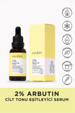 Cos.kim %2 Arbutin Cilt Tonu Eşitleyici Ve Aydınlatıcı Cilt Bakım Serumu | 2% Arbutin Serum 30 ml