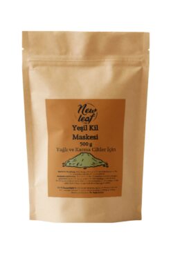 Newleaf Yağlı Ve Karma Ciltler Için Arındırıcı Yeşil Kil Yüz Maskesi 500 G