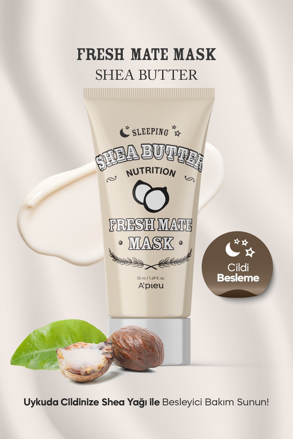 Missha Shea Yağı İçeren Besleyici Uyku Maskesi A'PIEU Fresh Mate Shea Butter Mask Nutrition