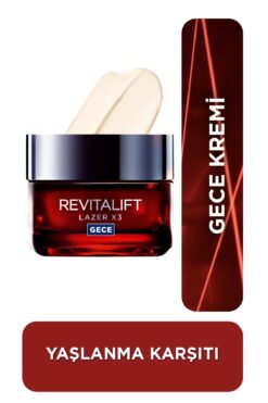L'Oreal Paris L'oréal Paris Revitalift Lazer X3 Yoğun Yaşlanma Karşıtı Gece Bakım Kremi
