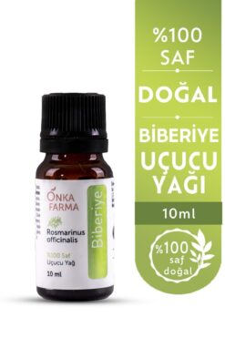 OnkaFarma Onka Farma Biberiye Yağı - %100 Saf Biberiye Uçucu Yağı - 10 ml