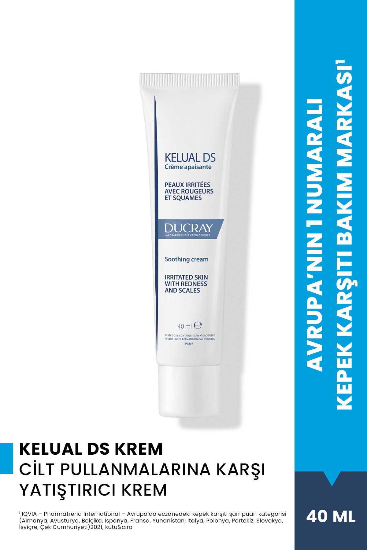 Ducray Kelual DS Cilt Pullanmalarına Karşı Yatıştırıcı Krem 40 ml