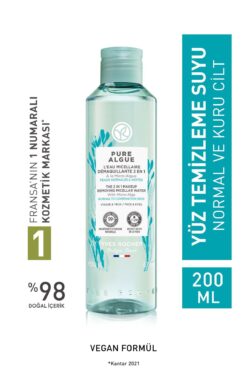 Yves Rocher Normal ve Kuru Cilt, Antioksidan, Prebiyotik Micellar Makyaj Temizleme Suyu-Pure Algue-200ml