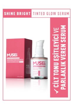 MuseLab Shine Bright Tinted Glow Serum I Cilt Aydınlatıcı I Parlatıcı I Nemlendirici Serum SPF15
