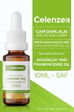 Celenzea Sığla Günlük Yağı %100 Doğal Bitkisel Uçucu Yağ Akgünlük Yağı Frankincense Oil 10ml
