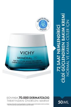 Vichy Mineral 89 Cildi Güçlendiren 72 Saat Nemlendirici Bakım Kremi, Normal Ve Karma Ciltler 50ml