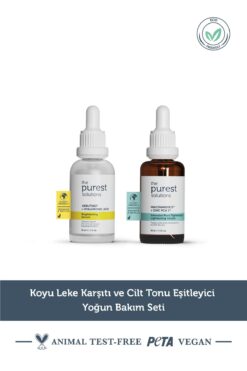 The Purest Solutions Koyu Leke ve Cilt Tonu Eşitlemeye Yardımcı Bakım Seti