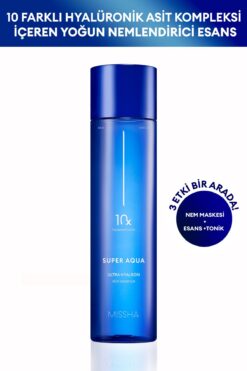 Missha 10 Farklı Hyalüronik Asit İçeren Yoğun Nemlendirici Esans Super Aqua Ultra Hyalron Skin Essence
