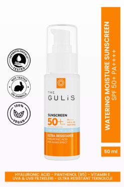 The Gulis Yüksek UVB & UVA Korumalı Tüm Ciltler İçin SPF 50+ Yüz Güneş Kremi 50ml