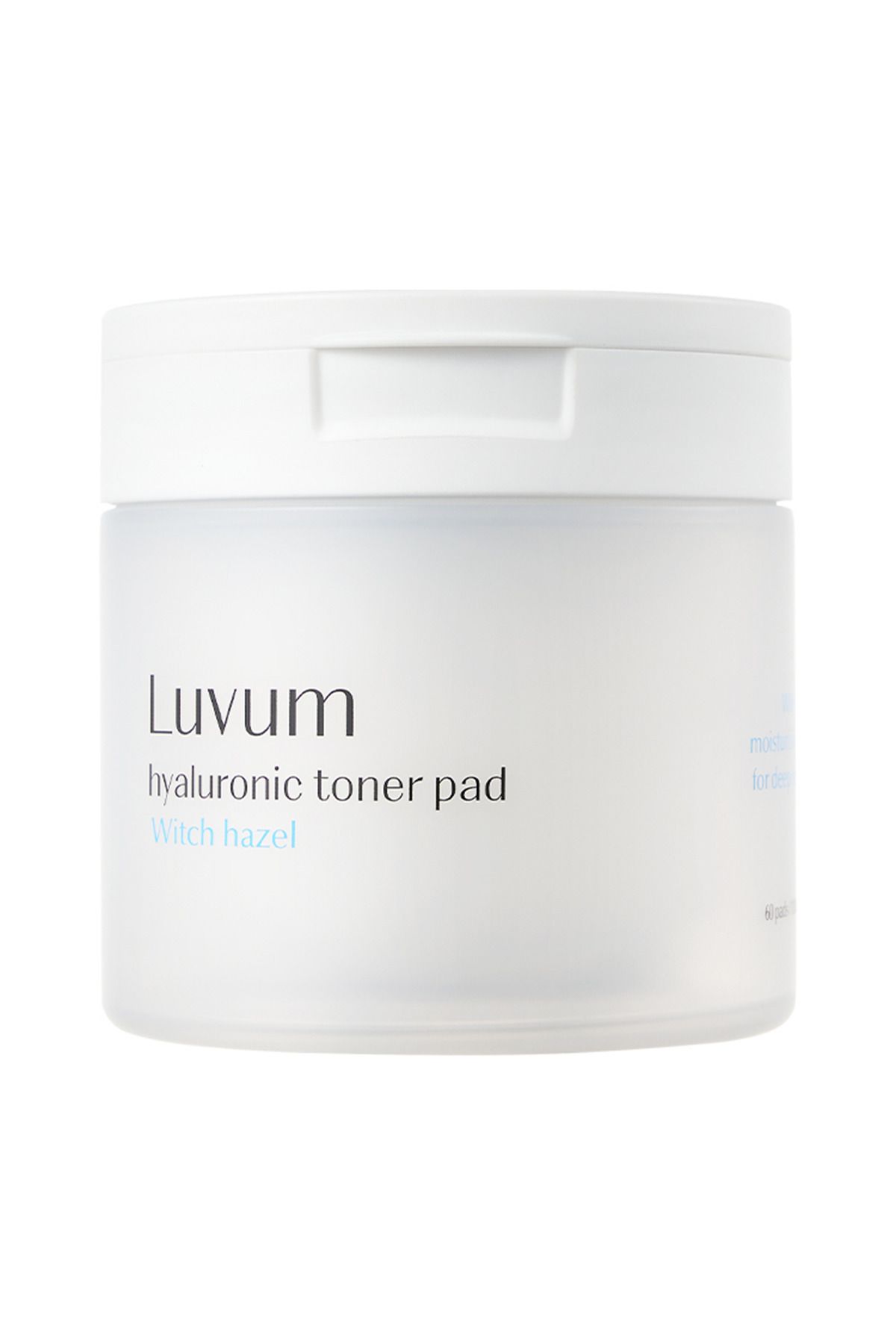 LUVUM Hyalüronik Asit ve Cadı Fındığı İçeren Nemlendirici Tonikli Ped Luvum Toner Pad 60 adet