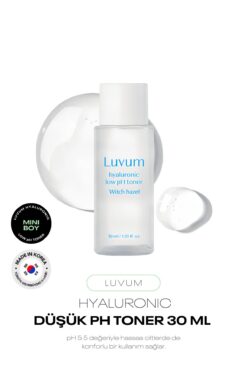 LUVUM Mini Boy Gözenek Görünümünü Azaltan Nemlendirici Ph 5.5 Tonik Luvum Witch Hazel Hyaluronic 30ml