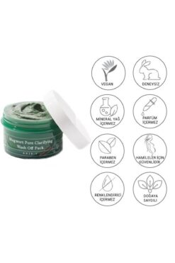 AXIS-Y Mugwort Pore Clarifying Wash Off Pack 100ml Gözenek, Pürüzlerden Arındıran Nazik Kil Maskesi