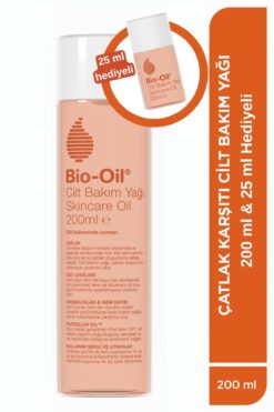 Bio-Oil Seyahat Seti: Bio-Oil Çatlak Karşıtı & Leke Karşıtı Nemlendirici Cilt Bakım Yağı 200ml - 25ml Set