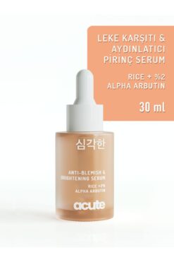 Acute Leke Karşıtı, Aydınlatıcı Arbutin Pirinç Cilt Serumu - Anti Blemish & Brightening Arbutin Rice Serum