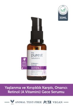 The Purest Solutions ANTİ-WRİNKLE, İLLUMİNATİNG-SHİNİNG RETİNOL (VİTAMİN A) NİGHT SERUM 30 ML DEMBA3991