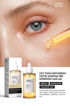 KOREACO Leke Karşıtı, Cilt Tonunu Eşitleyici, Onarıcı ve Besleyici Bakım Serumu 50 ml