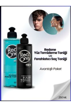 Red One Yüz Temizleme Toniği Ve Saç Ferahlatıcı Toniği 2'li Set