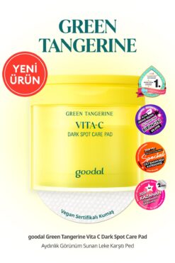 Goodal Yeşil Mandalina Özlü Leke Karşıtı Tonik Ped Green Tangerine Vita C Dark Spot Care Pad 70 Adet