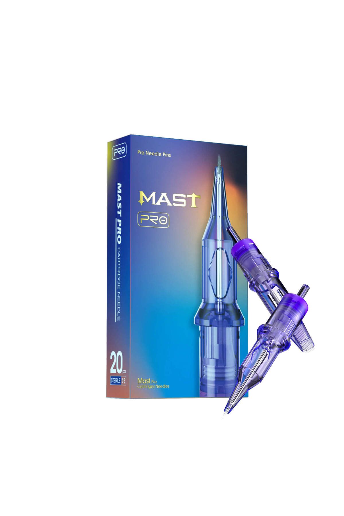 MASTPRO Mast kartuş dövme iğneleri, paketler 20 adet şeklindedir1-PRO-1003RLL