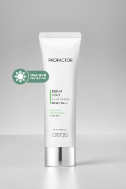 Cre'ars Mat Bitiş Sunan Suya Dayanıklı Güneş Kremi Cre'ars Profactor Sebum Zero Sunscreen SPF50+/PA++++