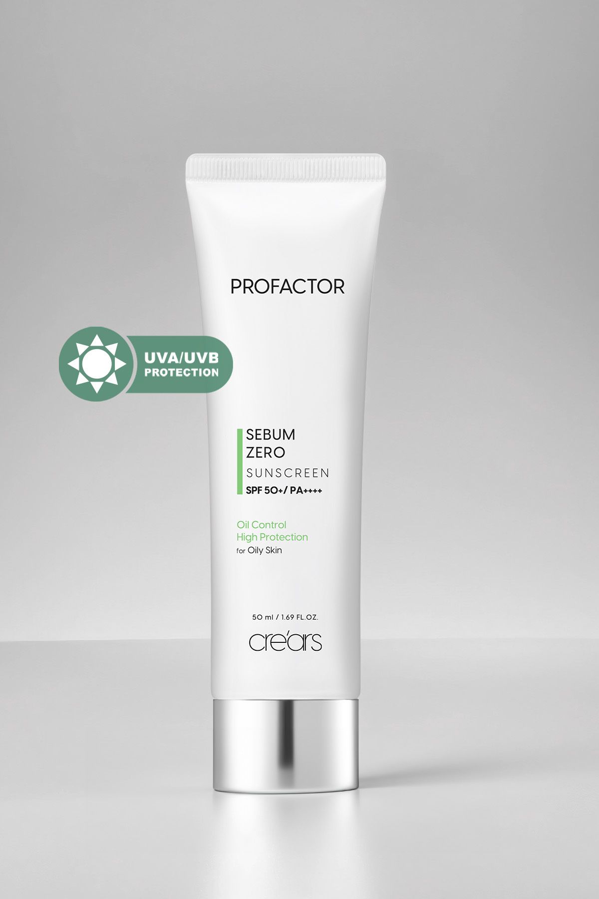 Cre'ars Mat Bitiş Sunan Suya Dayanıklı Güneş Kremi Cre'ars Profactor Sebum Zero Sunscreen SPF50+/PA++++
